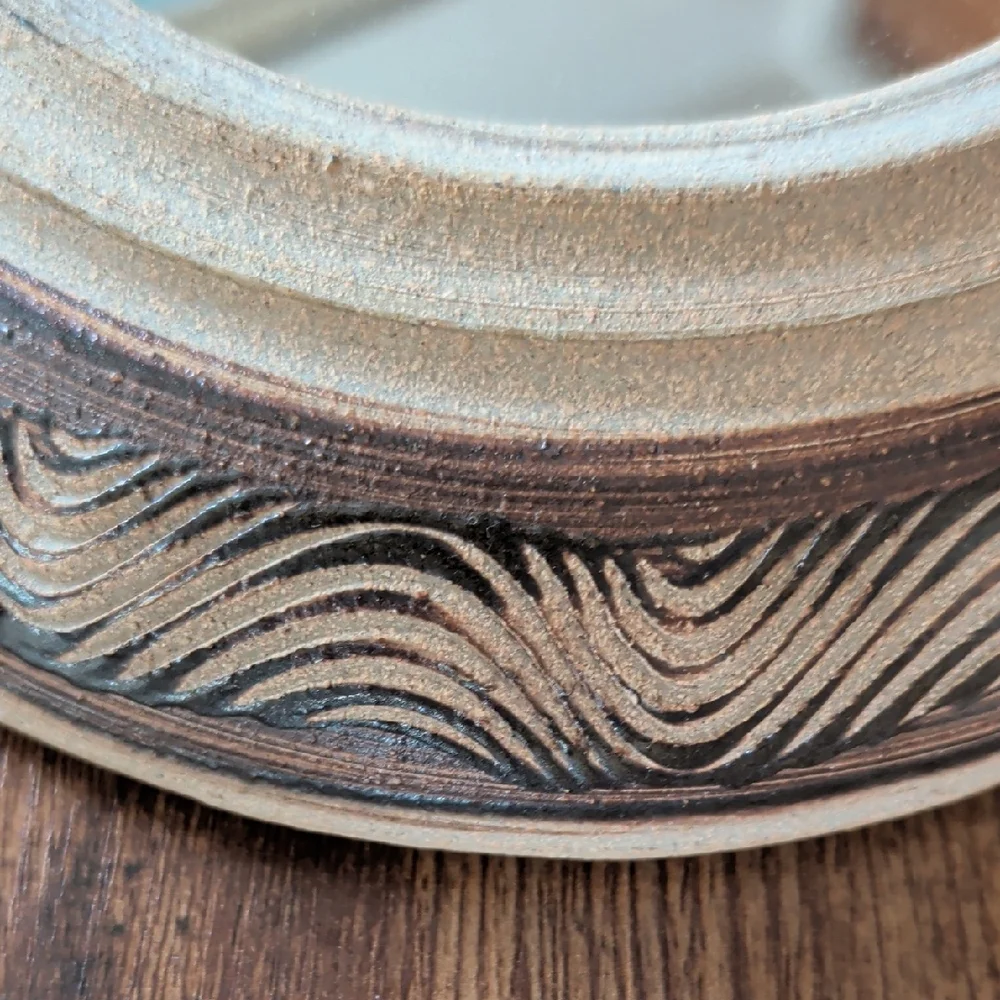 Handmade Earthenware Pottery Art Wall Mirror Mexican Decor